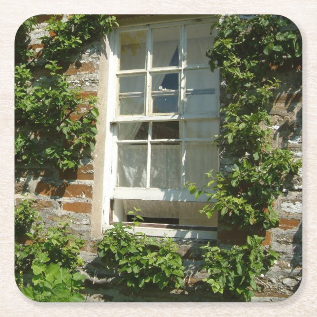 Engelska stugan I Charming Underlägg Papper Kvadrat (Framsidan)