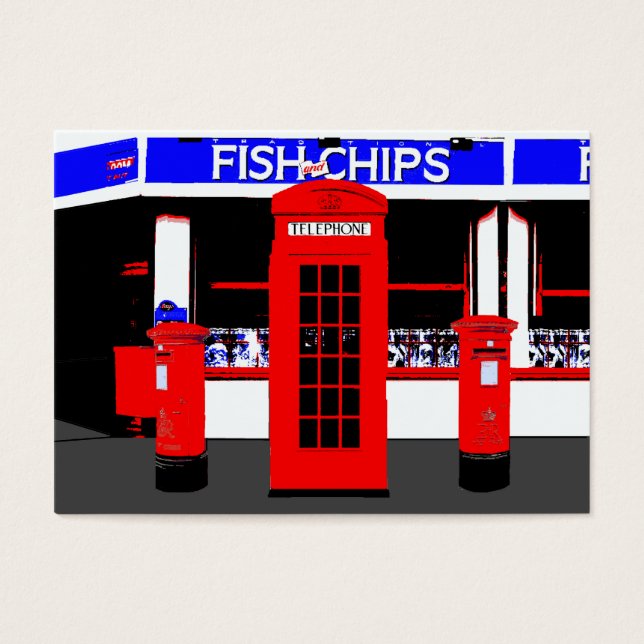 Engelska symboler ACEO Visitkort (Framsidan)