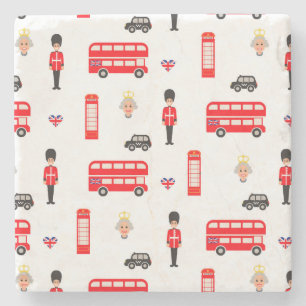 Engelska symboler Mönster Underlägg Sten