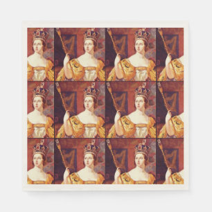 Engelska Tea Party Queen Victoria Papper Napkins Pappersservett