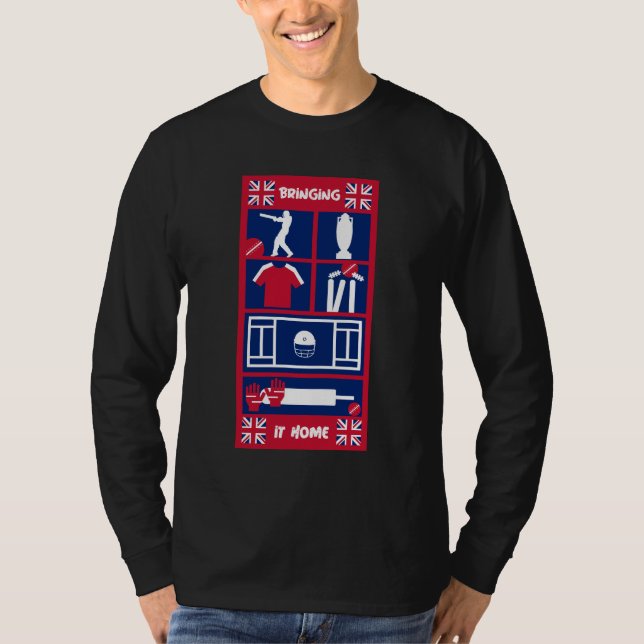 Engelska testkricket t shirt (Framsida)