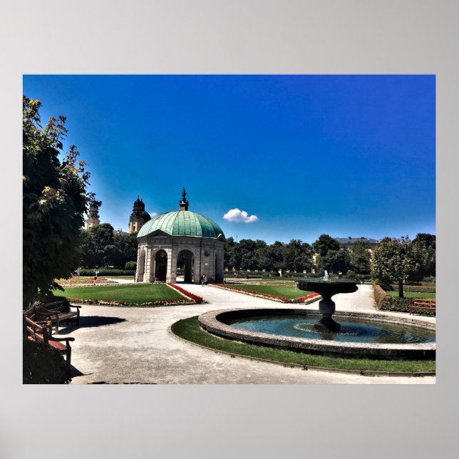 Engelska trädgårdar poster (Framsidan)