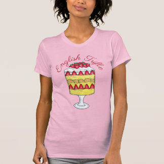 Engelska Trifle Fruit Custon Dessert British Food T Shirt