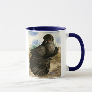 Engelska Trumpeter Dun Pigeon Mugg