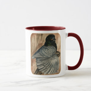 Engelska Trumpeter Pigeon: 1980 Andalusien Mugg