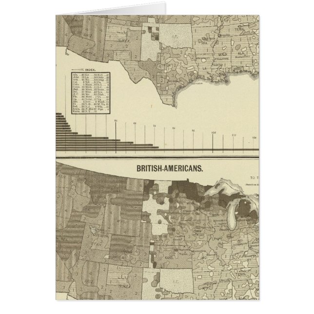 Engelska, walesiska, brittiska amerikaner hälsningskort (Framsidan)