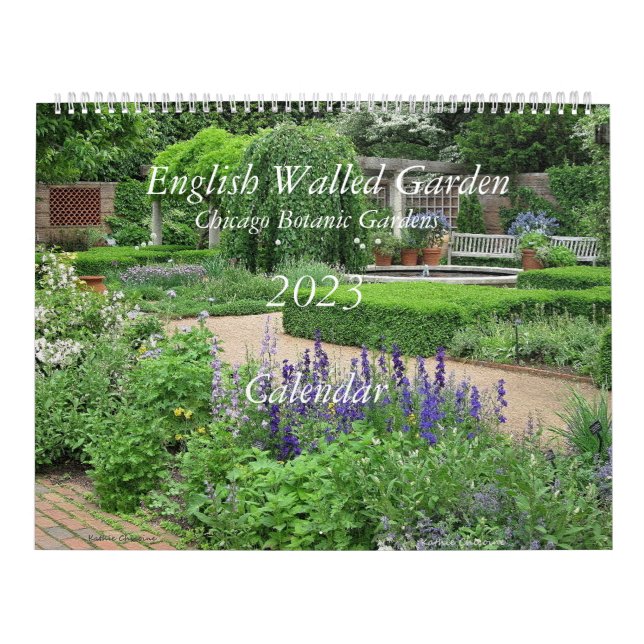 Engelska Walled Garden 2023 Calendar Kalender (Omslag)