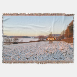 Engelska Winter Sunset - Personlig Filt
