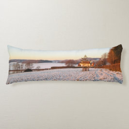 Engelska Winter Sunset - Personlig Kroppskudde