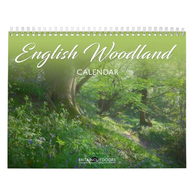 Engelska Woodland Calendar Kalender (Omslag)