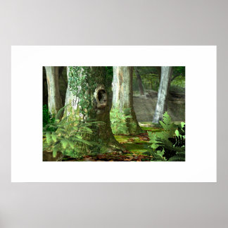 Engelska Woodlands Poster