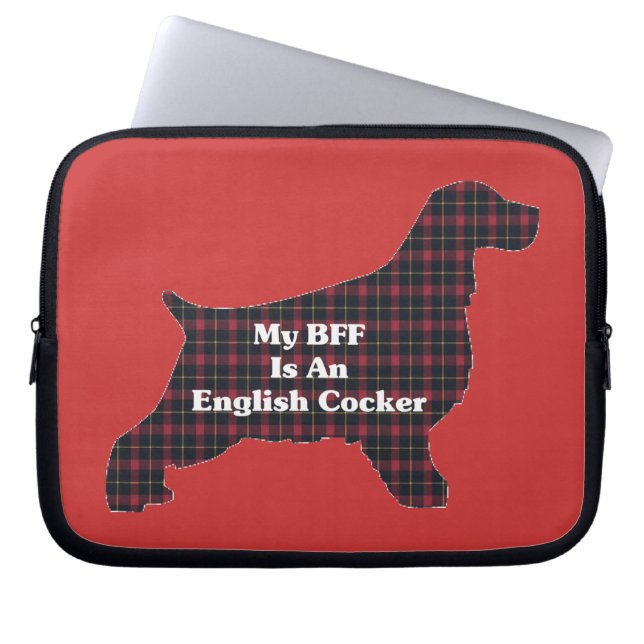 Engelskacockerspaniel BFF Laptop Sleeve (Framsidan)