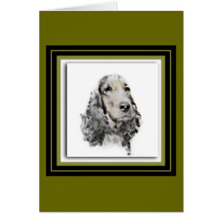 EngelskacockerspanielSpaniel Hälsningskort