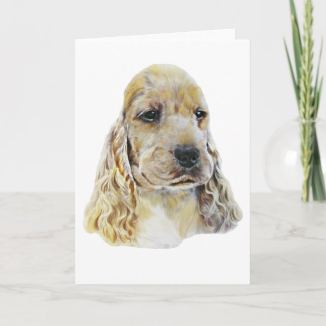 EngelskacockerspanielSpaniel Helgkort (Framsida)