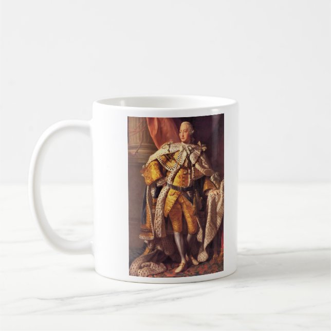 Engelskakung George III vid studion av Allan Kaffemugg (Vänster)