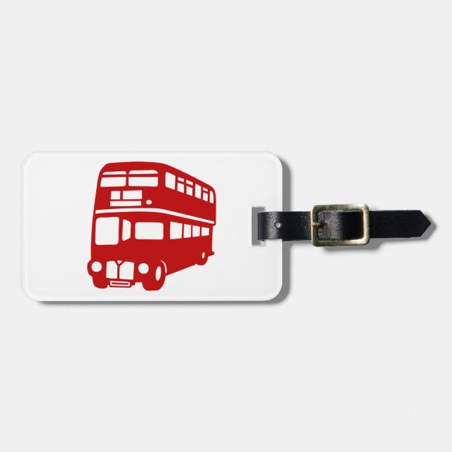 engelskalondon buss bagagebricka (Horisontell Framsida)