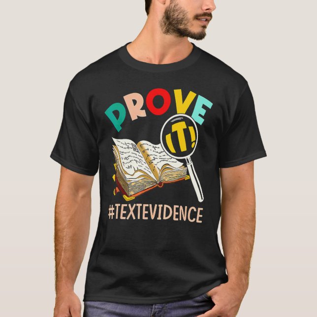 ENGELSKLÄRARE Bevisa Det Textbevis T Shirt (Framsida)