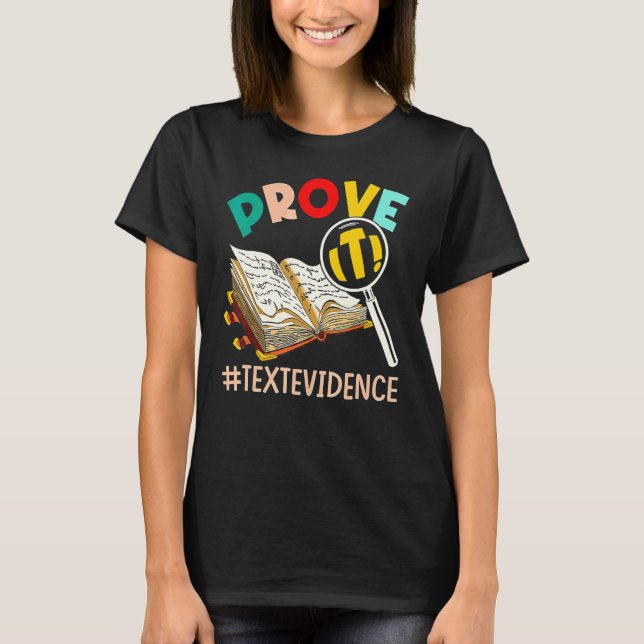ENGELSKLÄRARE Bevisa Det Textbevis T Shirt (Framsida)
