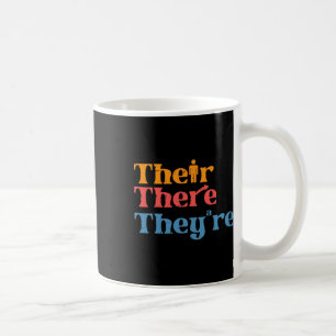 Engelsklärare Deras Där De Är Rolig Grammatik M Kaffemugg