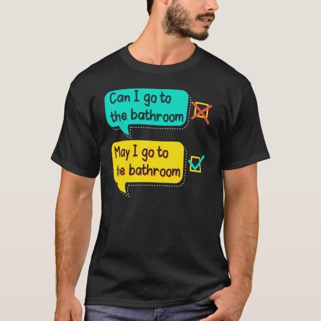 Engelsklärare Grammatikundervisning Skolgrammatike T Shirt (Framsida)