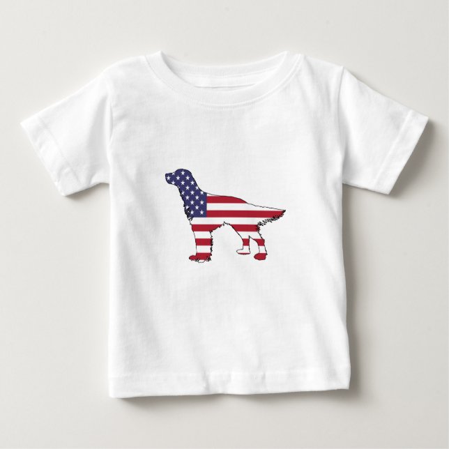 Engelskt brev - "American Flagga" T-shirt (Framsida)