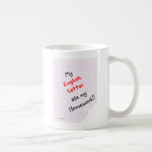 Engelskt brev Ate My Homwork Kaffemugg
