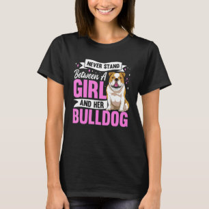 Engelskt Bulldog Hundkläder För Kvinnor Flickor T Shirt