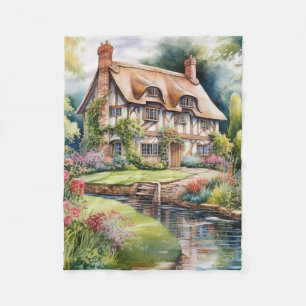 Engelskt Cottage Fleecefilt