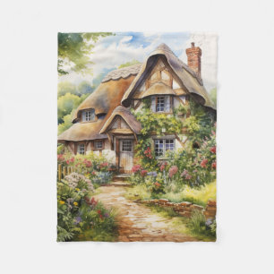 Engelskt Cottage Fleecefilt