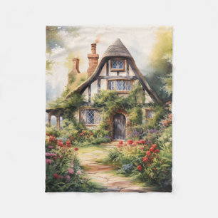 Engelskt Cottage Fleecefilt