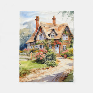 Engelskt Cottage Fleecefilt