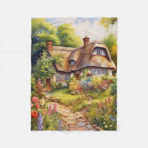 Engelskt Cottage Fleecefilt