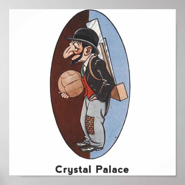 Engelskt fotbollslag - Crystal Palace Poster (Framsidan)