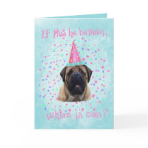 Engelskt Mastiff Birthday-kort