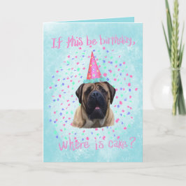 Engelskt Mastiff Birthday-kort Kort