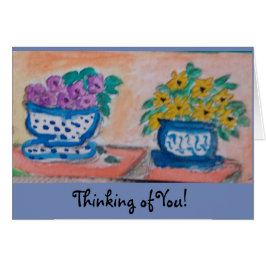 Engelskt porslin hälsningskort