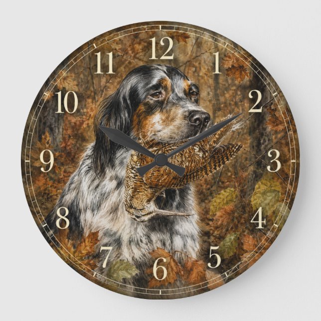 Engelskt Setter , morkulla jakt  Stor Klocka (Framsida)