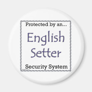 Engelskt Setter Security System - Magnett Magnet