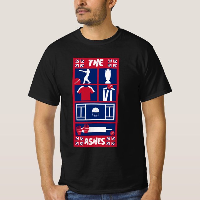 Engelskt test Cricket T-Shirt (Framsida)