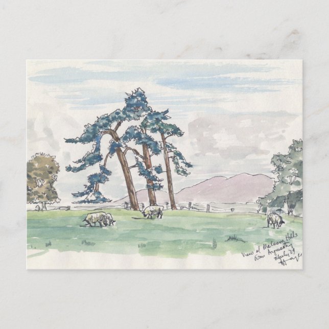 Engelskt vykort för landsider (Framsida)