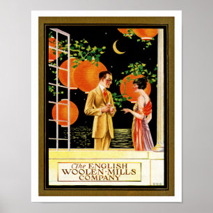 Engelsna Woolen Mala Företag Poster