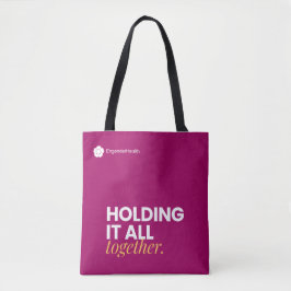 EngenderHealth: Let's Do Something - Tote Bag Red Tygkasse
