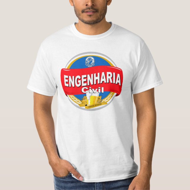 Engenharia Civil T-shirt (Framsida)