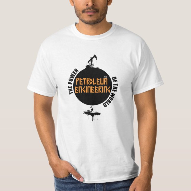 Engenharia de Petróleo Tee Shirt (Framsida)