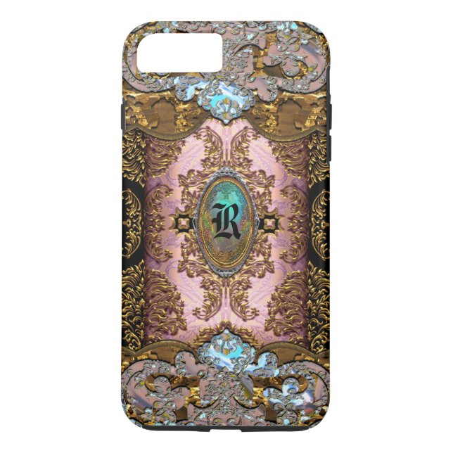 Enghelryste Elegant Fransk Monogram VII Case-Mate iPhone Skal (Baksida)