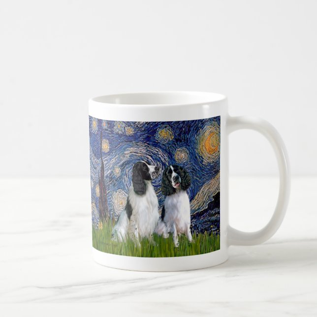 Engilsh Springer Par - Stjärnkväll Kaffemugg (Höger)