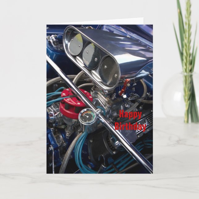 Engine Grattis på födelsedagen Crd Kort (Framsida)