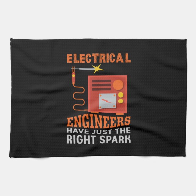 Engineer Electrical Engineers Have Just The Right Kökshandduk (Horisontell)