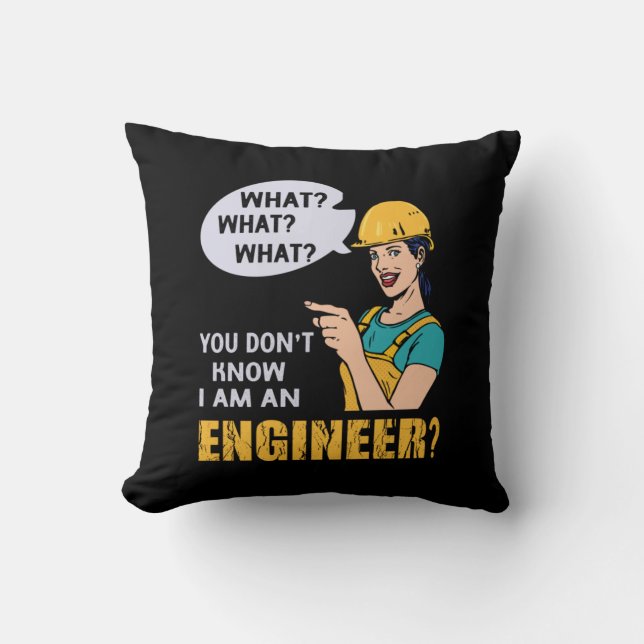 Engineer I Am An Engineer Kudde (Framsida)