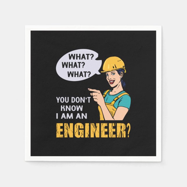 Engineer I Am An Engineer Pappersservett (Framsidan)